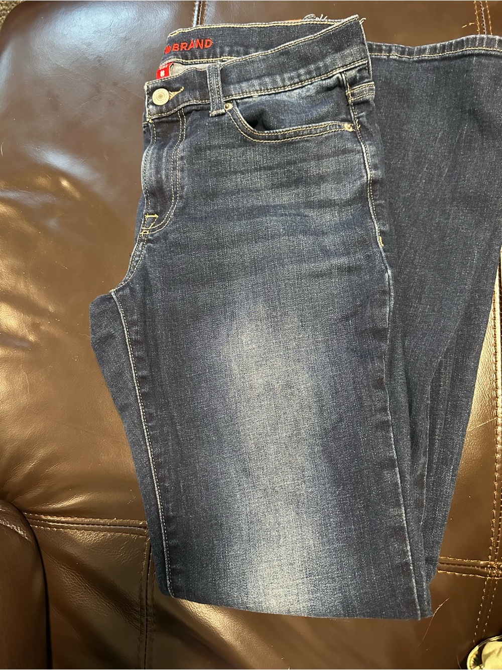 Lucky Brand Men's Dark Blue Washed Skinny Jeans